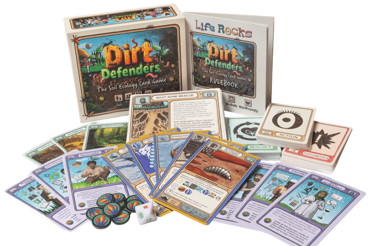 Dirt Defenders game cards spread